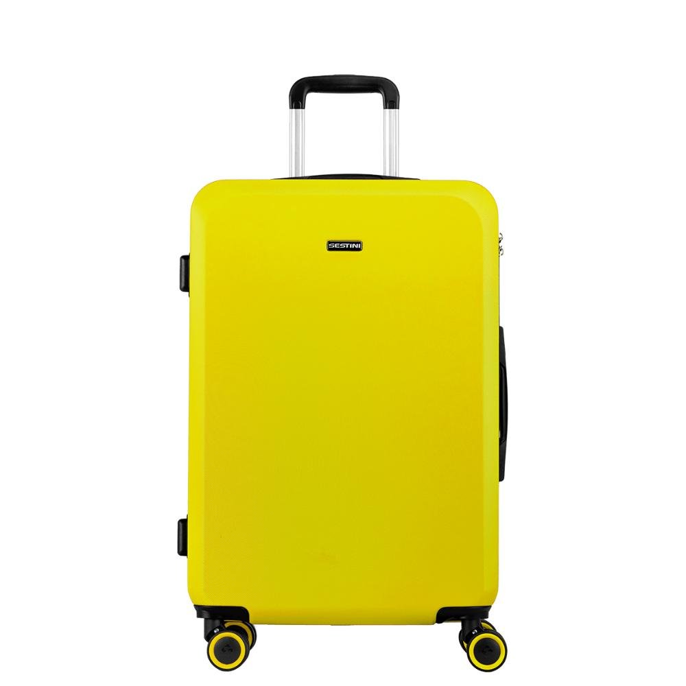 Mala de Viagem Média Rodas 360 º Uno Racer - Amarelo