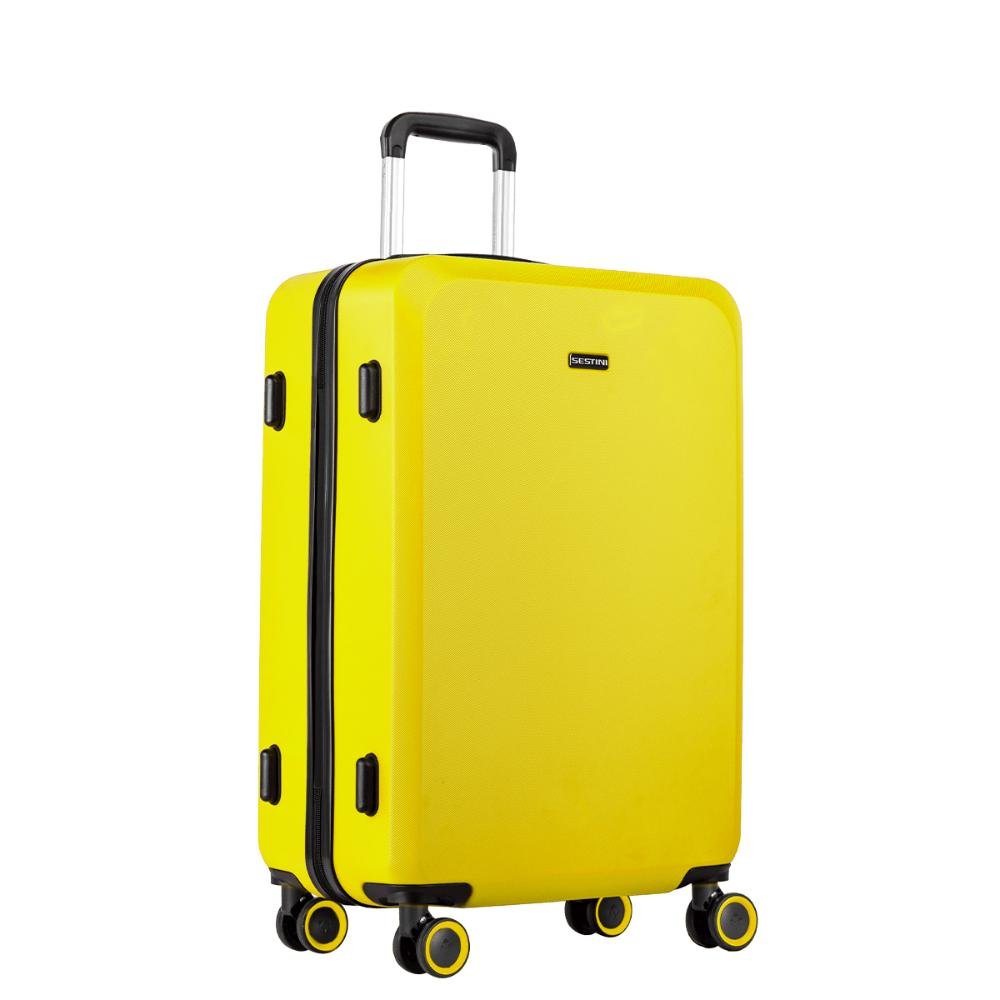 Mala de Viagem Média Rodas 360 º Uno Racer - Amarelo Amarelo 2