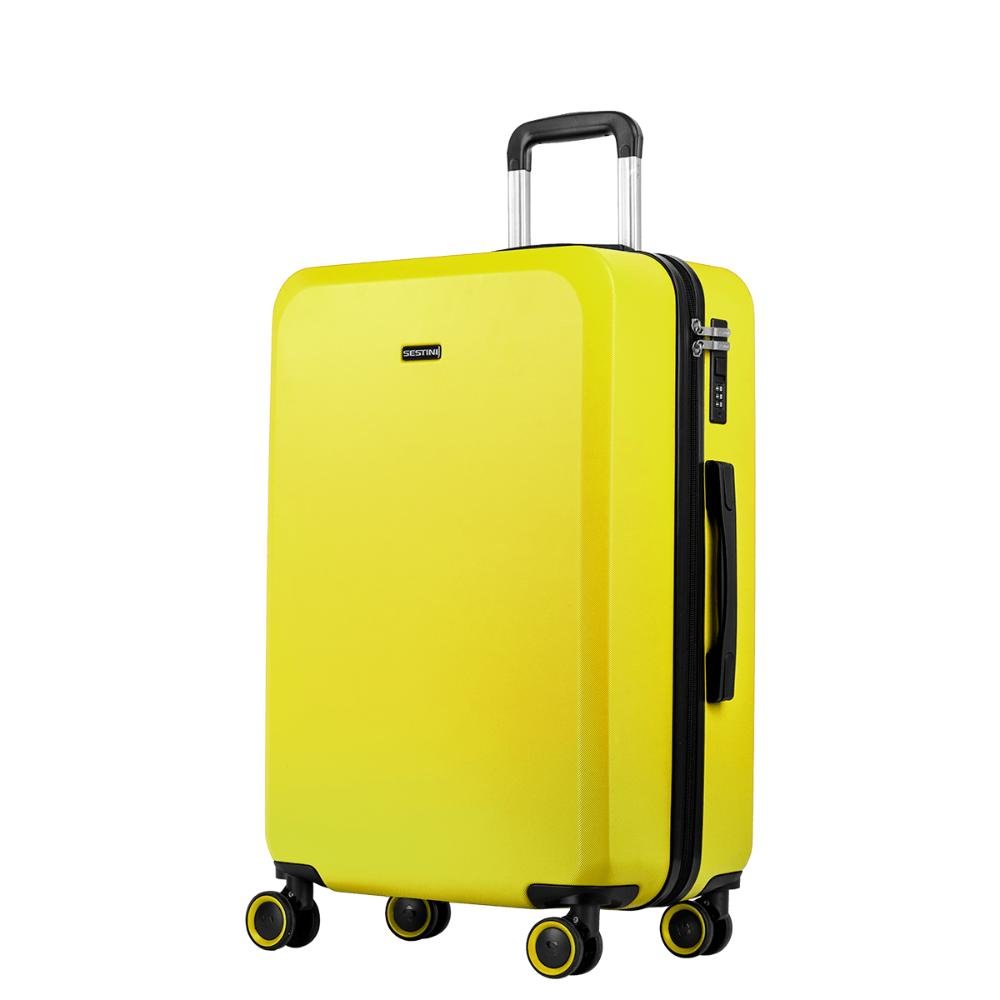 Mala de Viagem Média Rodas 360 º Uno Racer - Amarelo Amarelo 3