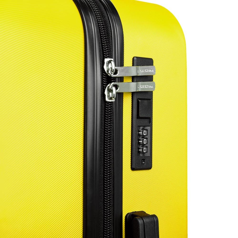 Mala de Viagem Média Rodas 360 º Uno Racer - Amarelo Amarelo 6