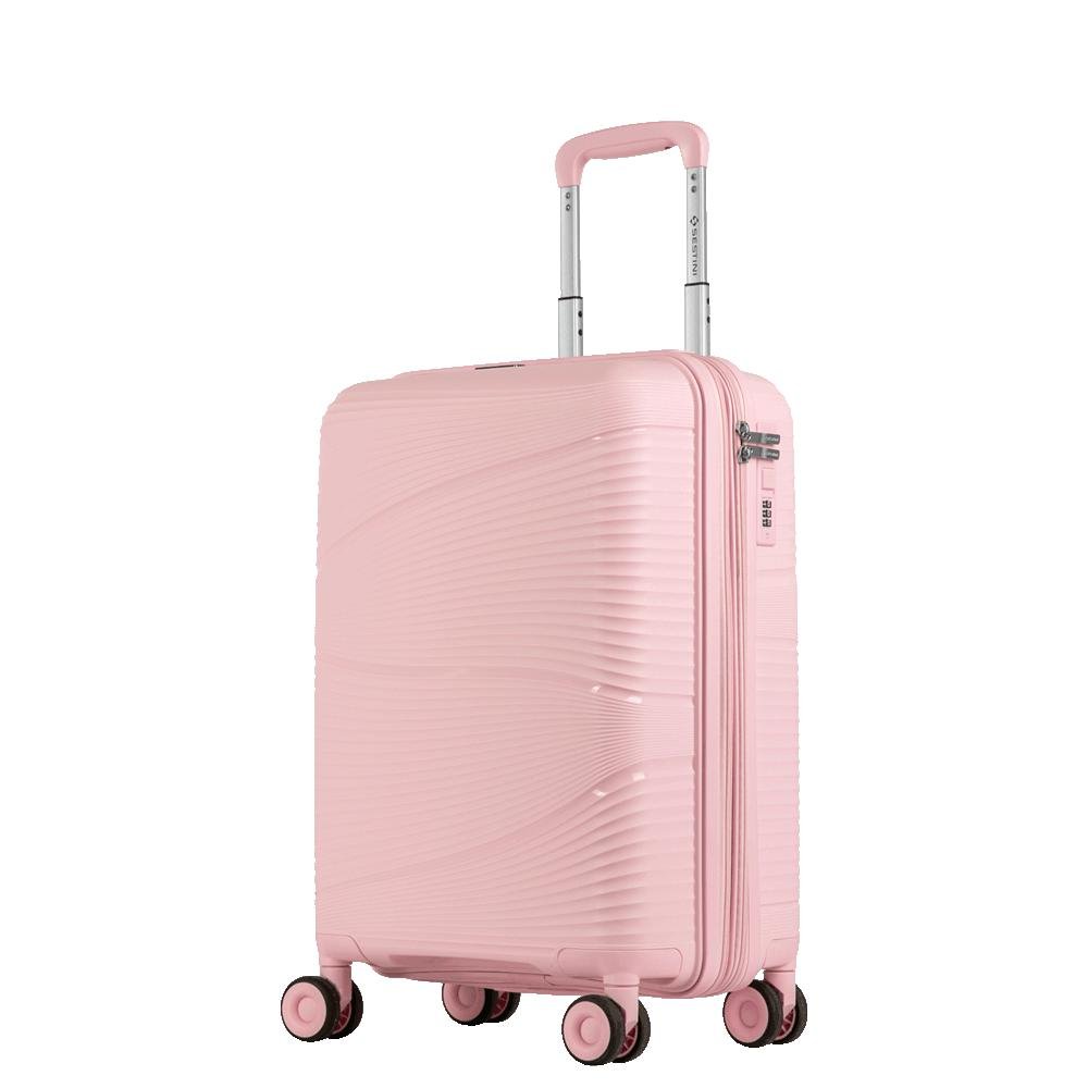 Mala de Viagem Bordo com Rodas 360º PP Joy - Rosa Rosa 3