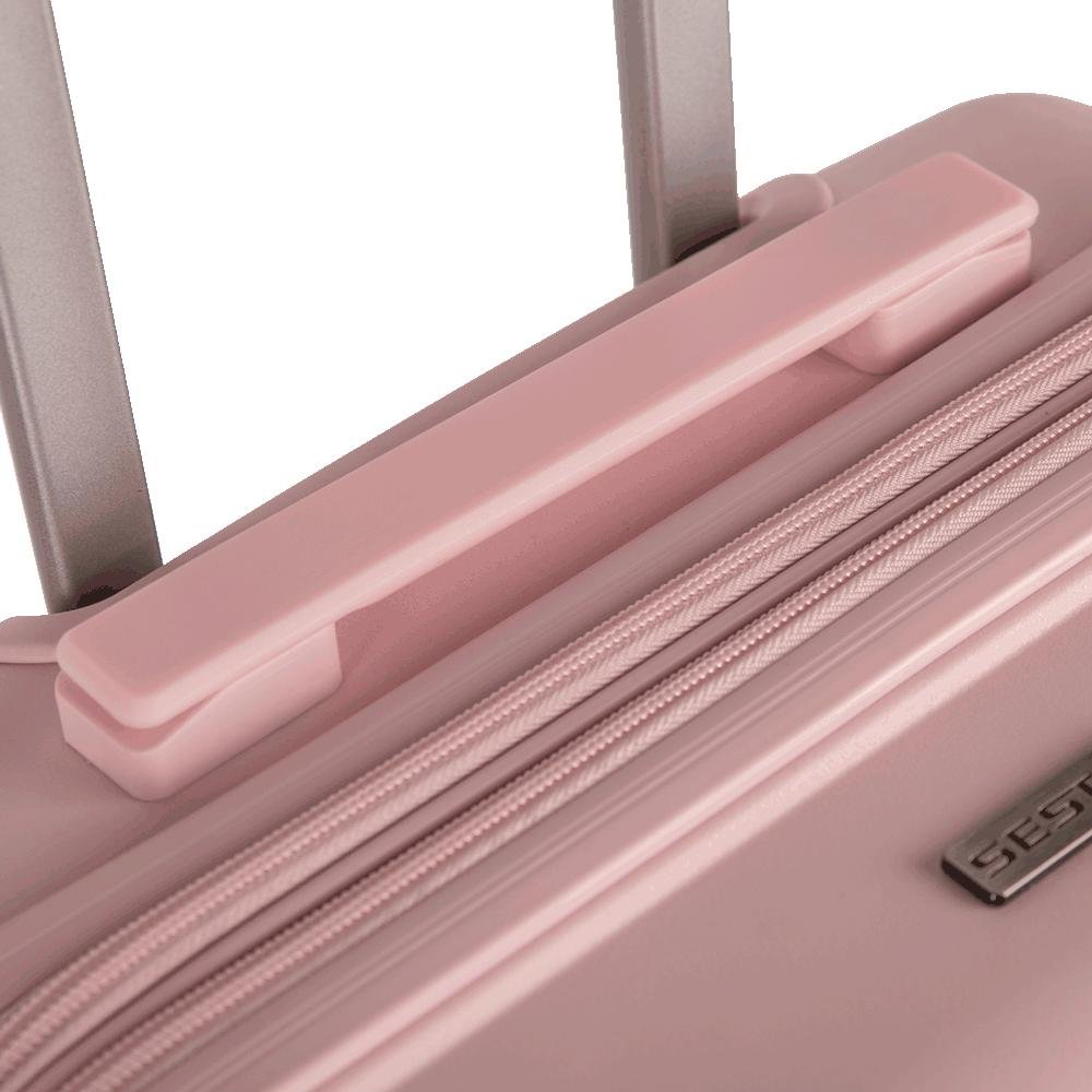 Mala de Viagem Bordo com Rodas 360º PP Joy - Rosa Rosa 7