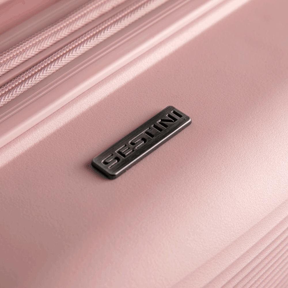 Mala de Viagem Bordo com Rodas 360º PP Joy - Rosa Rosa 8