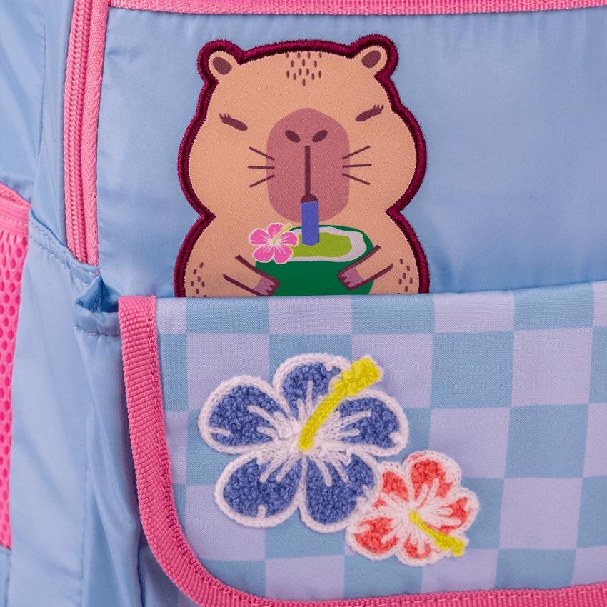 Mochila  2 Compartimentos Sestini Lover - Capivara Azul 7