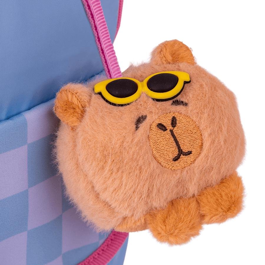 Mochila  2 Compartimentos Sestini Lover - Capivara Azul 8