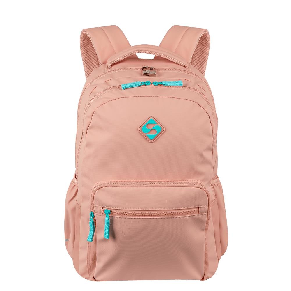 Mochila  2 Compartimentos Sestini College Hydroblock - Peach Candy