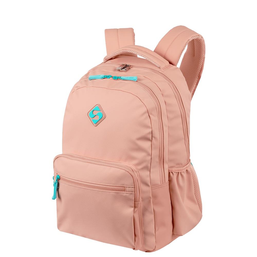 Mochila  2 Compartimentos Sestini College Hydroblock - Peach Candy Rosa 3