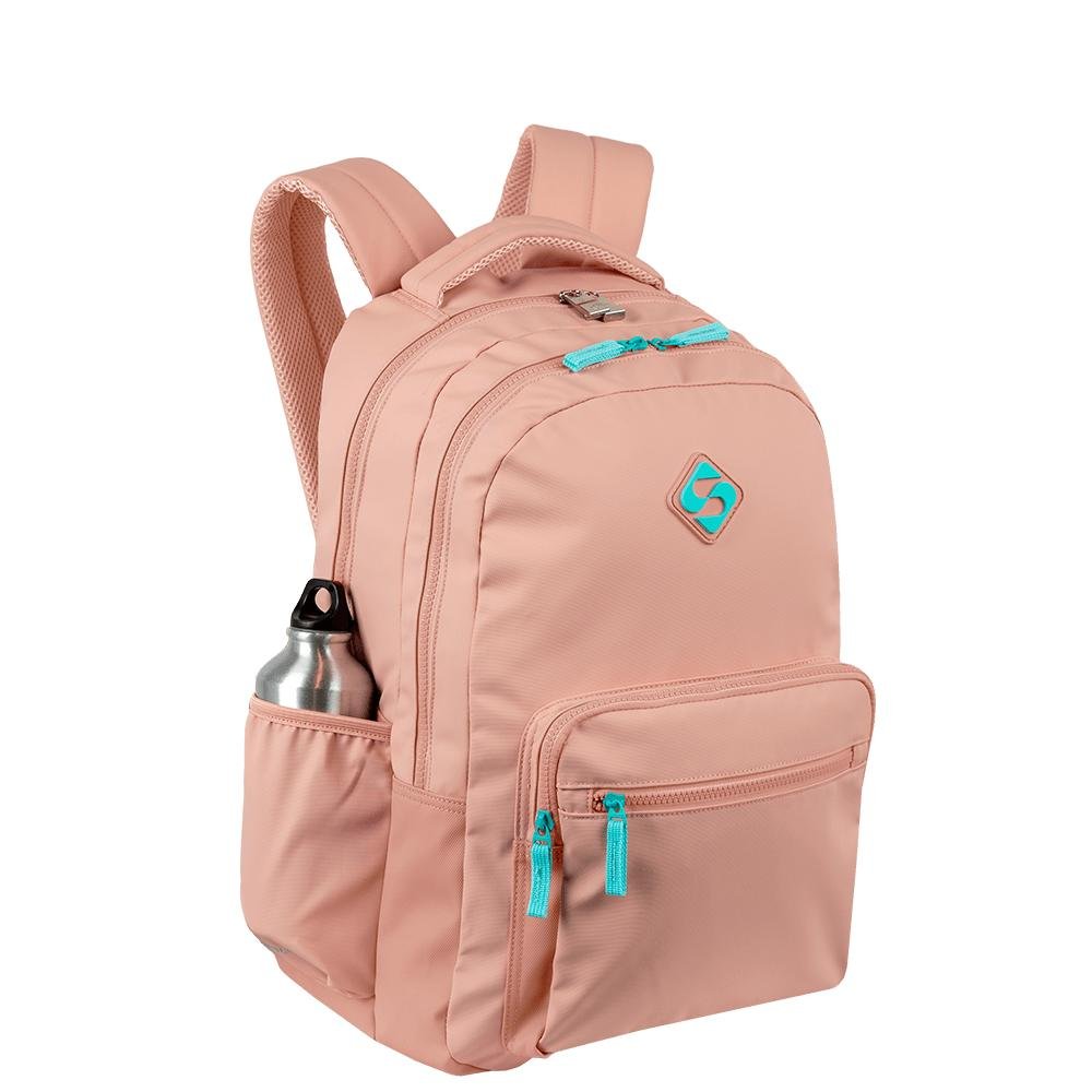 Mochila  2 Compartimentos Sestini College Hydroblock - Peach Candy Rosa 5