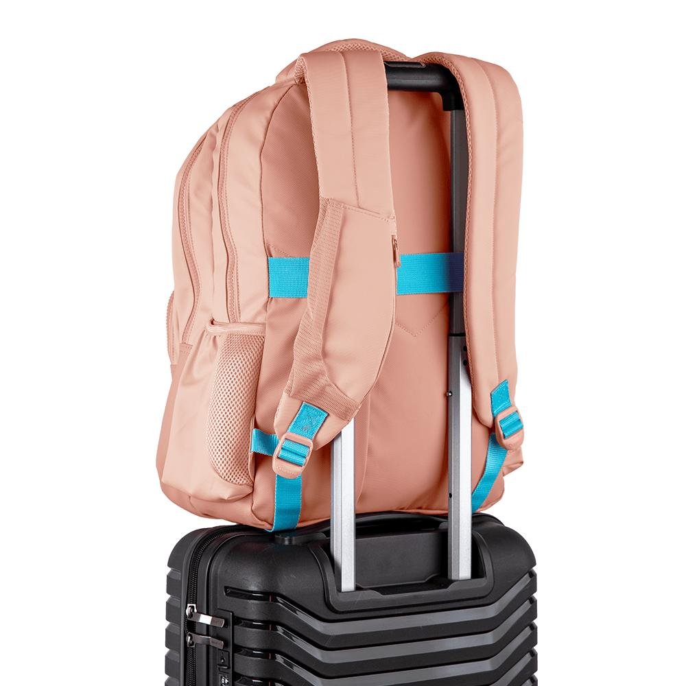 Mochila  2 Compartimentos Sestini College Hydroblock - Peach Candy Rosa 6