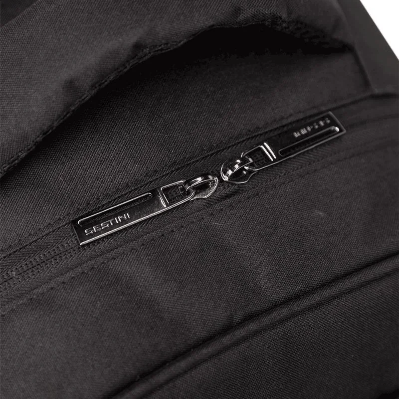 Mochila Grande 2 Compartimentos Notebook 15,6 Sestini Connect - Preto Preto 12