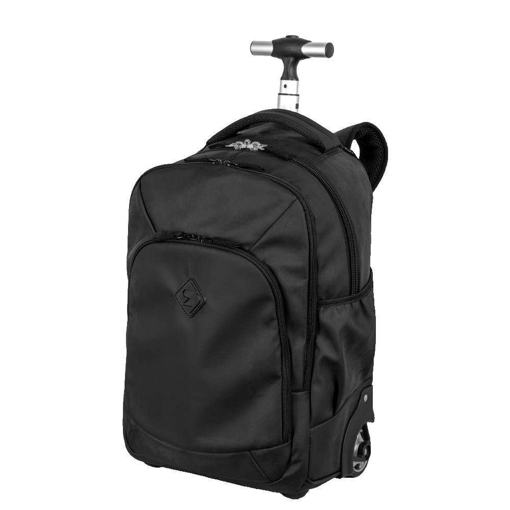 Mochila Carrinho 2 Compartimentos Sestini Rolling Hydroblock - Preto Preto 3