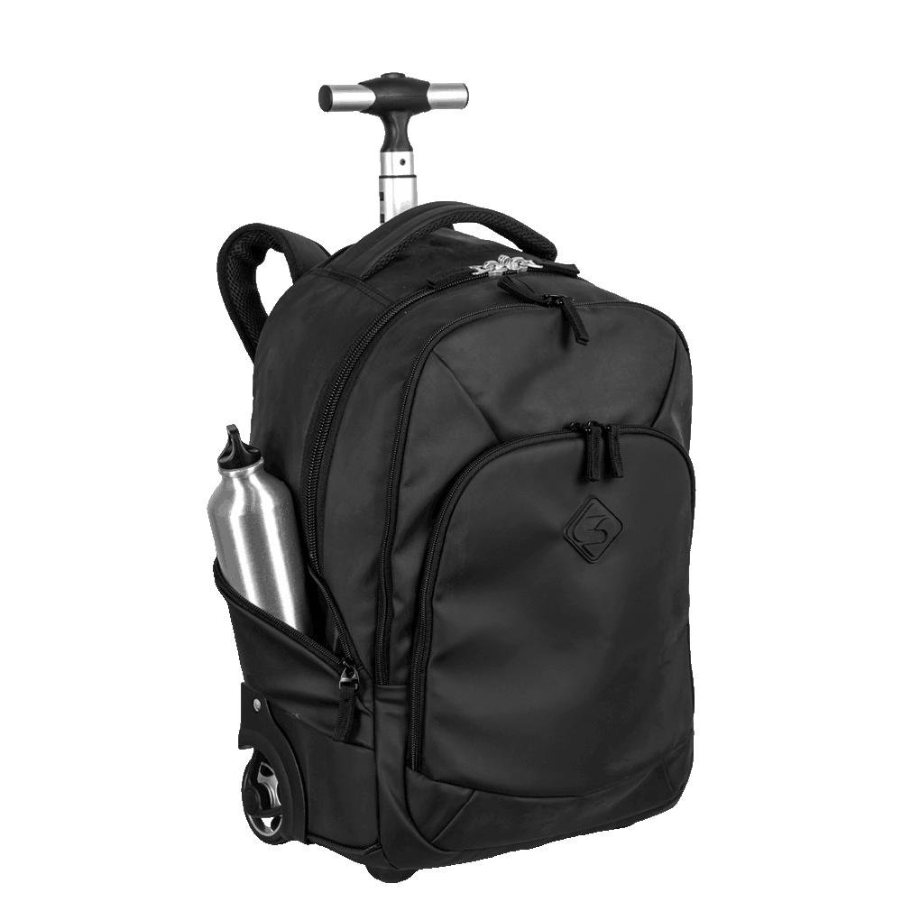 Mochila Carrinho 2 Compartimentos Sestini Rolling Hydroblock - Preto Preto 5