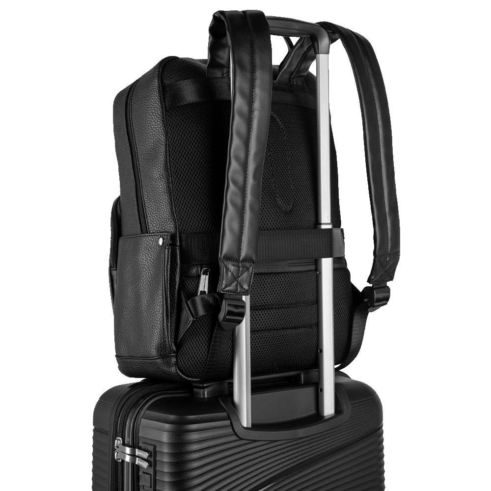 Mochila Grande 2 Compartimentos Notebook 15,6 Sestini Core - Preto Preto 6