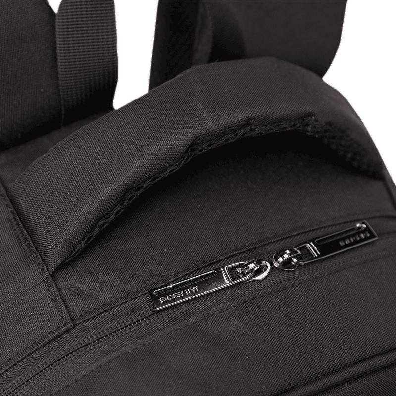 Mochila Grande 1 Compartimento Notebook 15,6 Sestini Connect - Preto Preto 11
