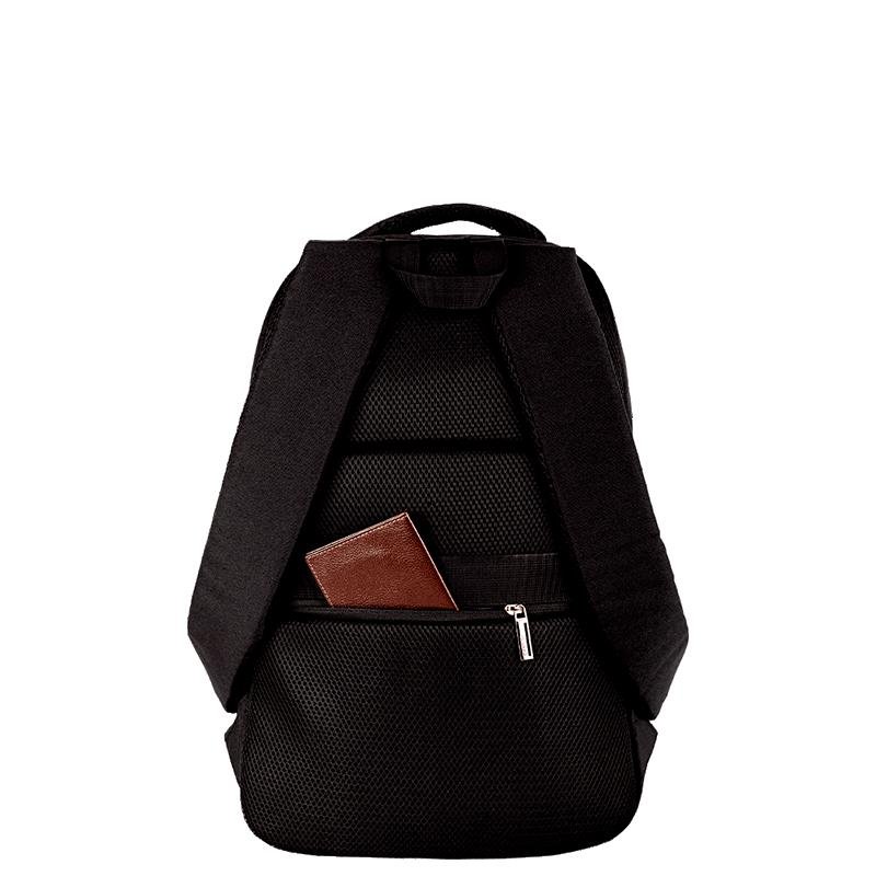 Mochila Grande 1 Compartimento Notebook 15,6 Sestini Connect - Preto Preto 5