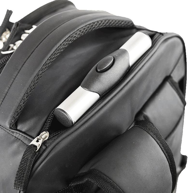 Mochila Carrinho 4 Rodas Duplas Sestini Rolling Hydroblock - Preto Preto 13