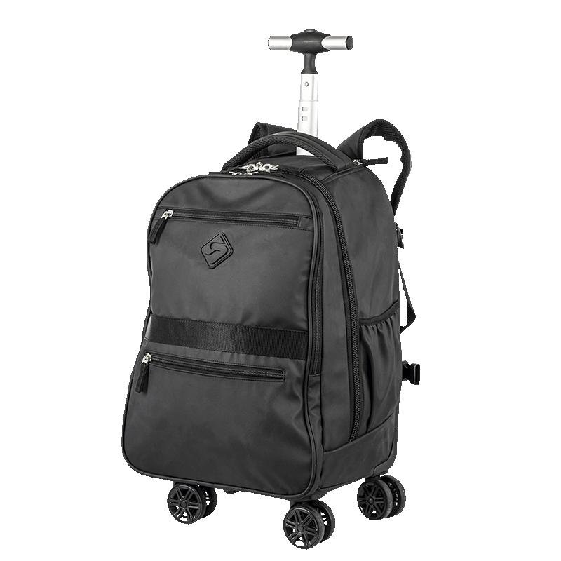 Mochila Carrinho 4 Rodas Duplas Sestini Rolling Hydroblock - Preto Preto 3