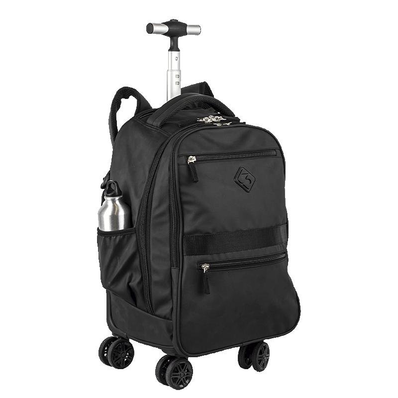 Mochila Carrinho 4 Rodas Duplas Sestini Rolling Hydroblock - Preto Preto 5