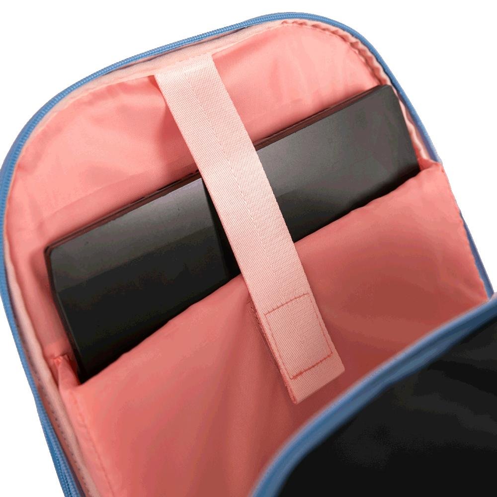 Mochila Carrinho 4 Rodas Duplas Paul Frank Fun - Preto e Rosa Preto 8