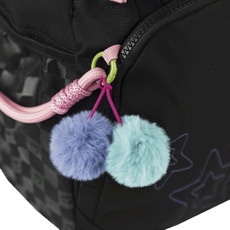 Mochila Grande Sestini Color Pop - Preto Preto 12