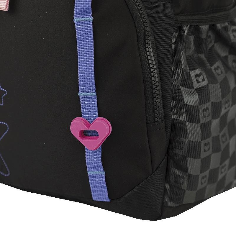 Mochila Grande Sestini Color Pop - Preto Preto 14
