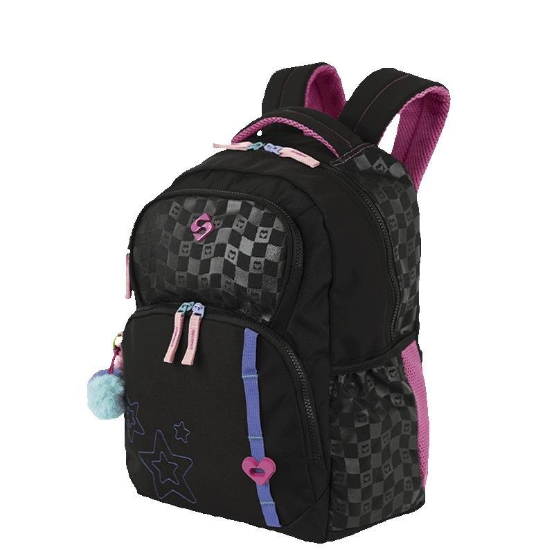 Mochila Grande Sestini Color Pop - Preto Preto 3