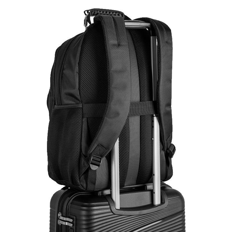 Mochila Grande 2 Compartimentos Cabo de Aço Notebook Sestini ST4000 - Preto Preto 6