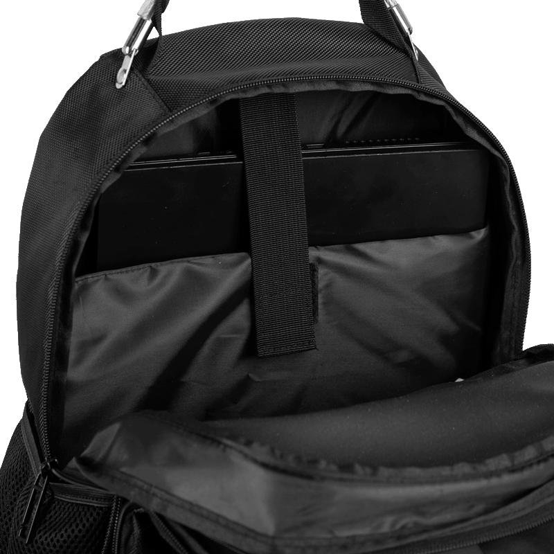Mochila Grande 2 Compartimentos Cabo de Aço Notebook Sestini ST4000 - Preto Preto 9