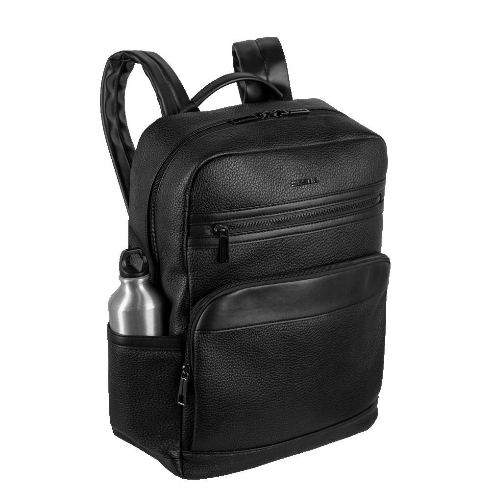 Mochila Grande 1 Compartimento Notebook 15,6 Sestini Core - Preto Preto 5