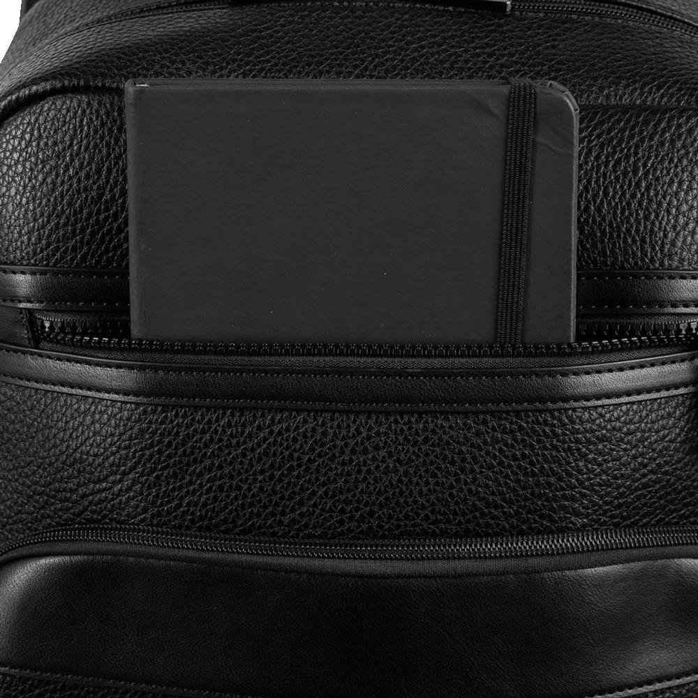 Mochila Grande 1 Compartimento Notebook 15,6 Sestini Core - Preto Preto 9