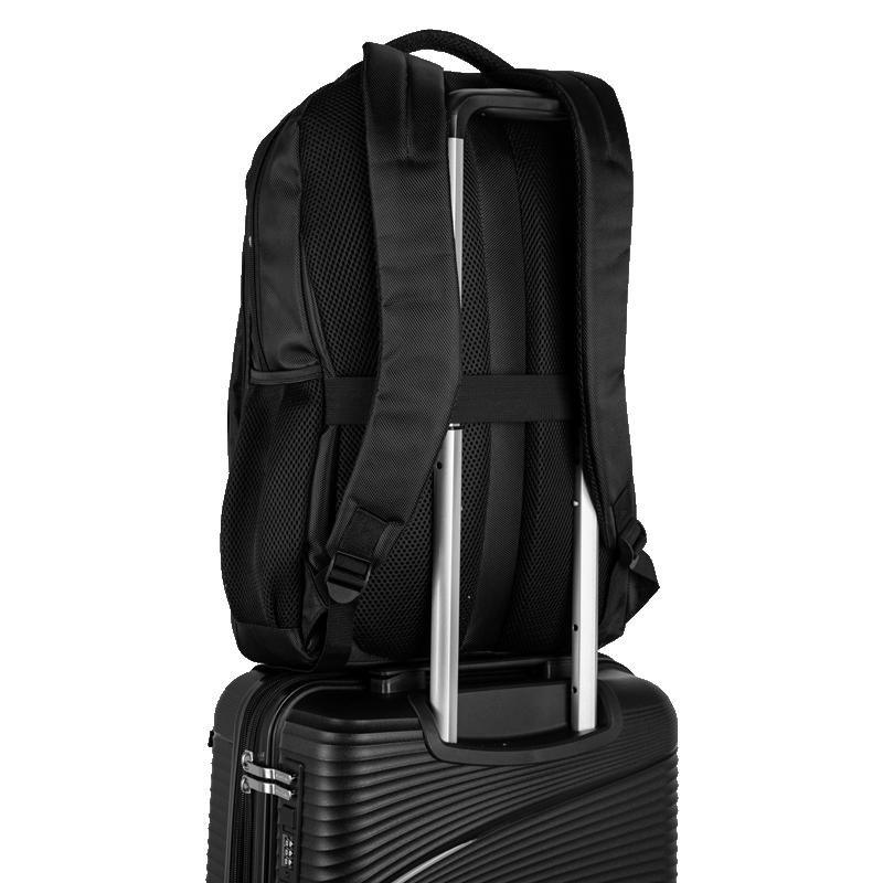 Mochila Grande 2 Compartimentos Notebook Sestini ST4000 - Preto Preto 6