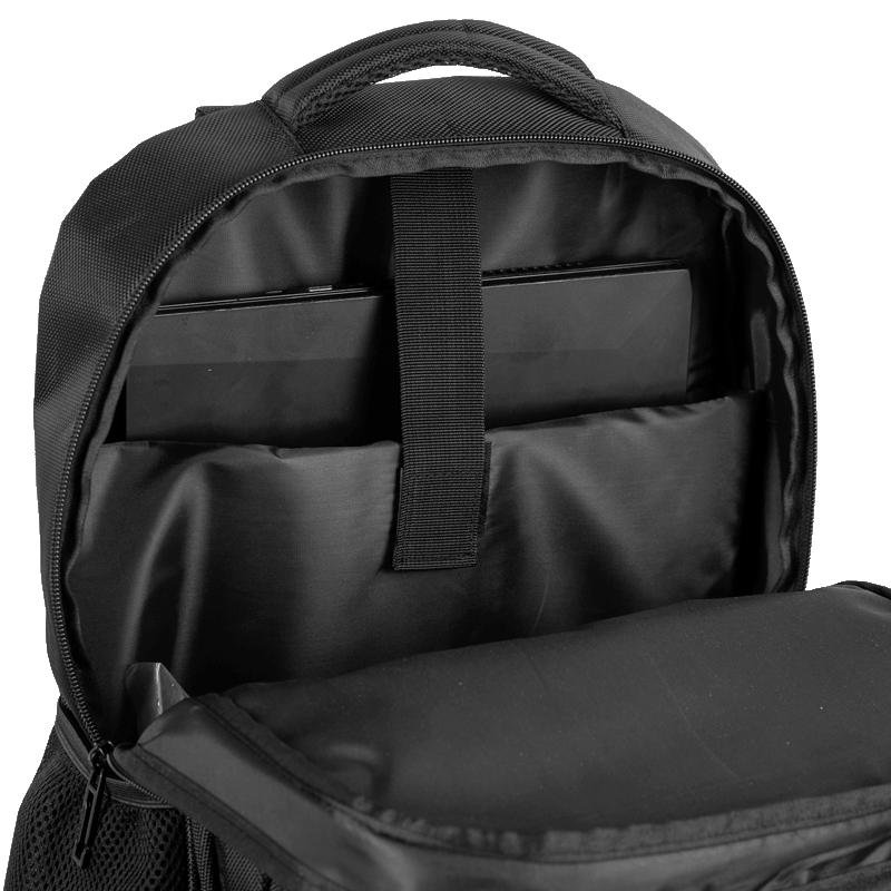 Mochila Grande 2 Compartimentos Notebook Sestini ST4000 - Preto Preto 8