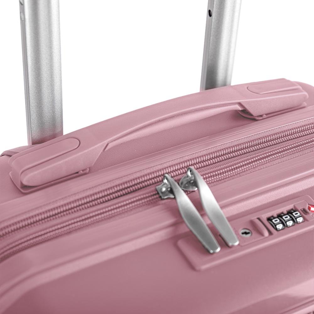 Mala de Viagem Bordo com Rodas 360º Vetra - Rosa Rosa 7