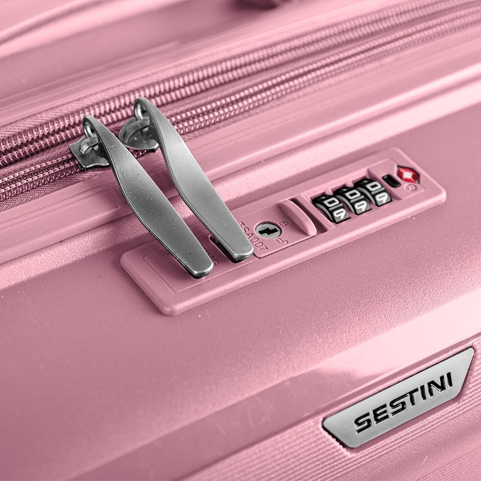 Mala de Viagem Bordo com Rodas 360º Vetra - Rosa Rosa 8