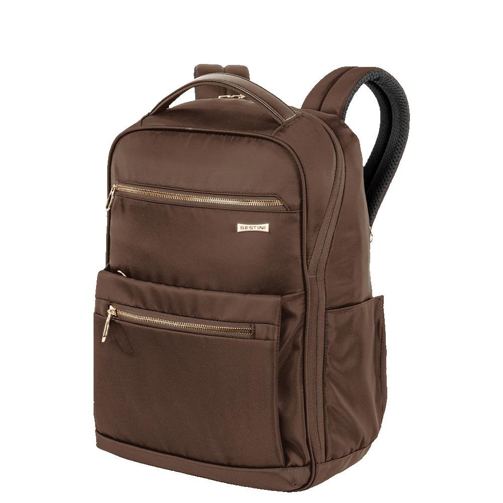 Mochila Grande Slim Notebook 15 Sestini Elegance - Marrom Marrom 3
