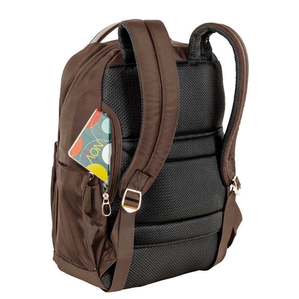 Mochila Grande Slim Notebook 15 Sestini Elegance - Marrom Marrom 6