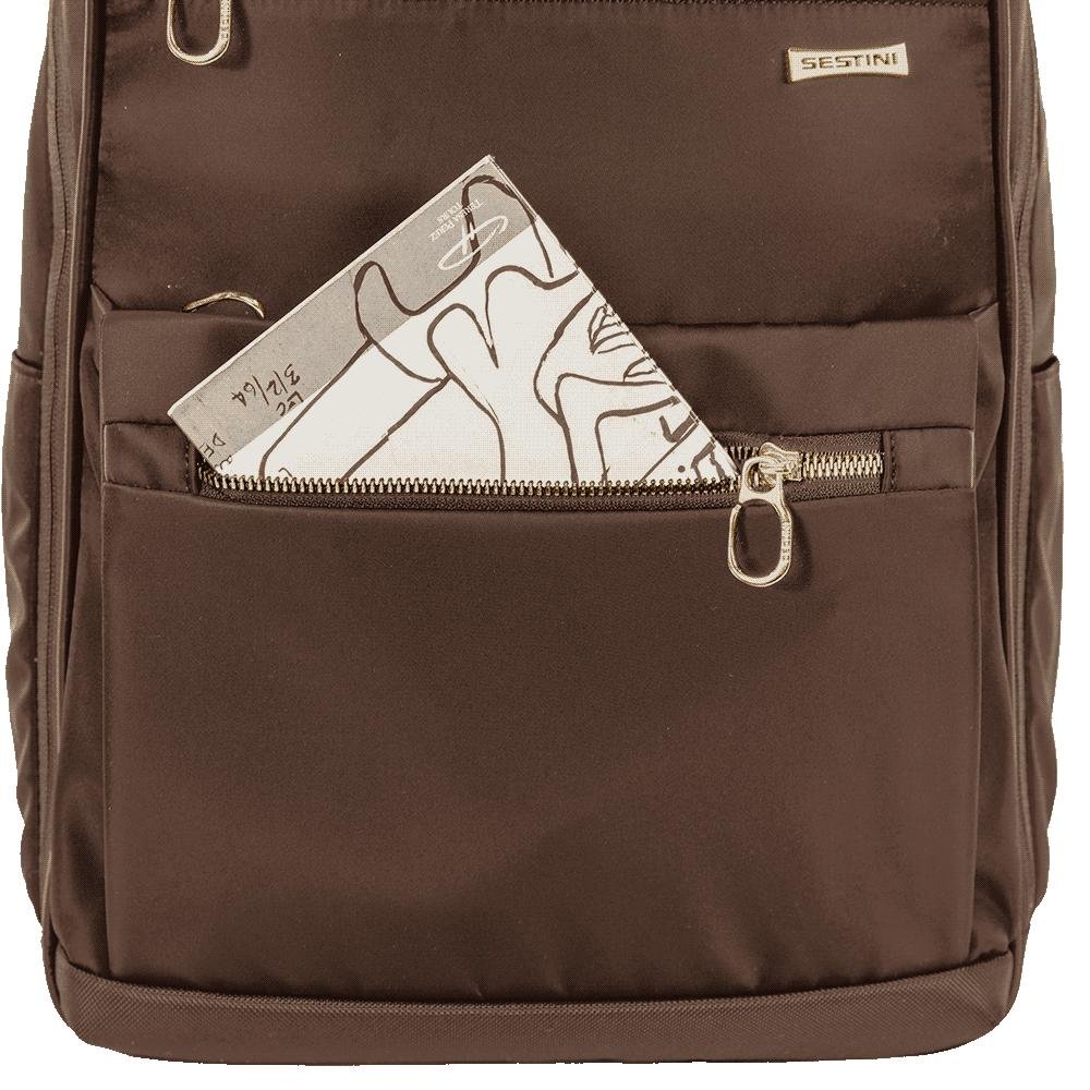 Mochila Grande Slim Notebook 15 Sestini Elegance - Marrom Marrom 7