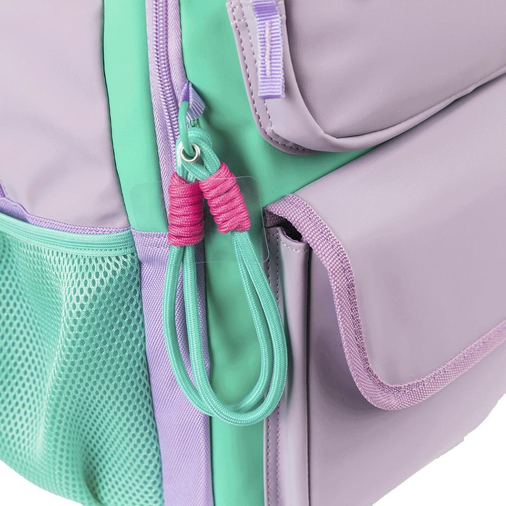 Mochila 2 Compartimentos Paul Frank Summer - Lilás Roxo 11