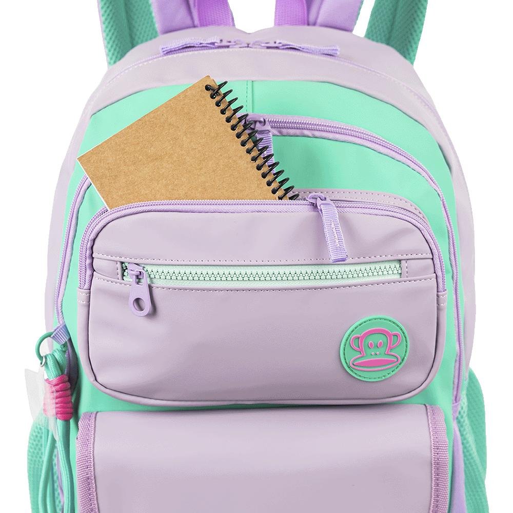 Mochila 2 Compartimentos Paul Frank Summer - Lilás Roxo 6