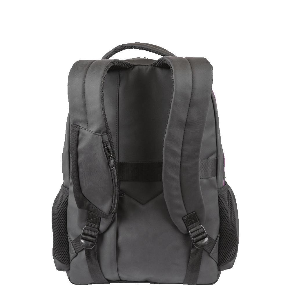 Mochila  2 Compartimentos Sestini College Hydroblock - Preto e Roxo Preto 4