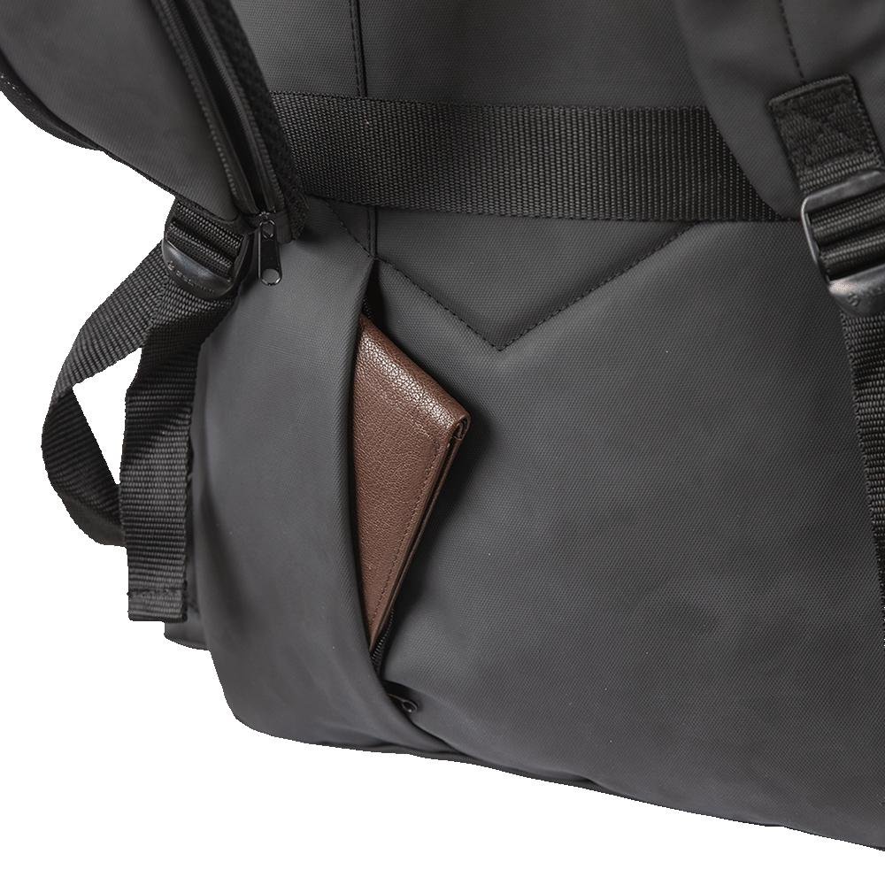 Mochila  2 Compartimentos Sestini College Hydroblock - Preto e Roxo Preto 10