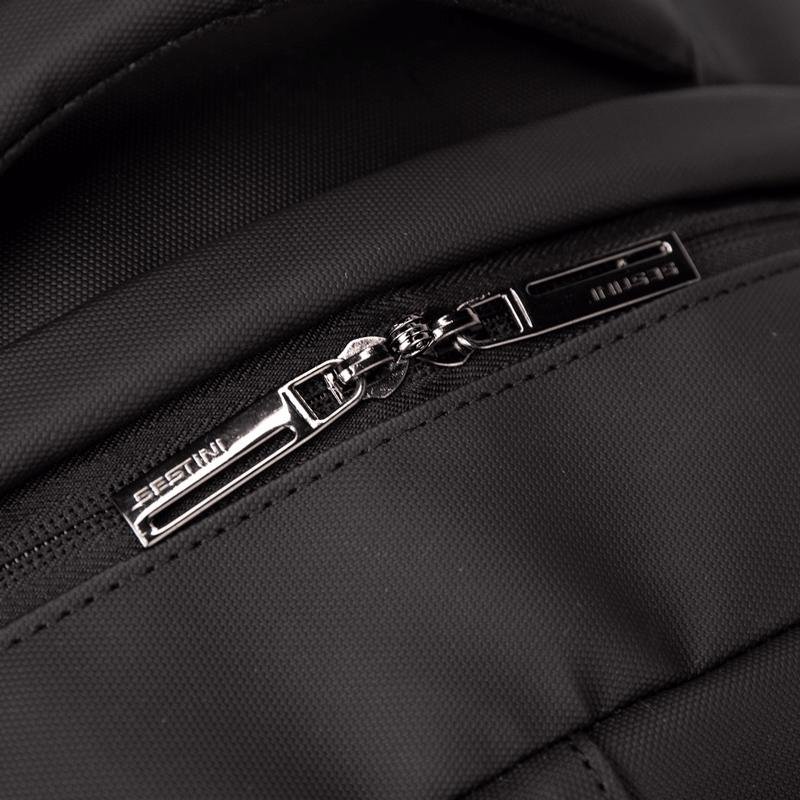 Mochila Grande 1 Compartimento Notebook 15,6 Sestini Hydroblock Work - Preto Preto 8