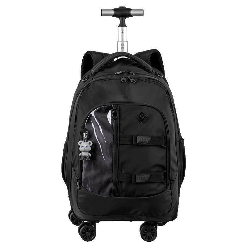 Mochila Carrinho 4 Rodas Duplas Sestini Studio - Preto