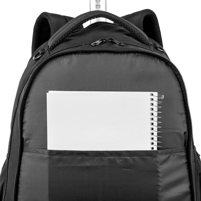 Mochila Carrinho 4 Rodas Duplas Sestini Studio - Preto Preto 9