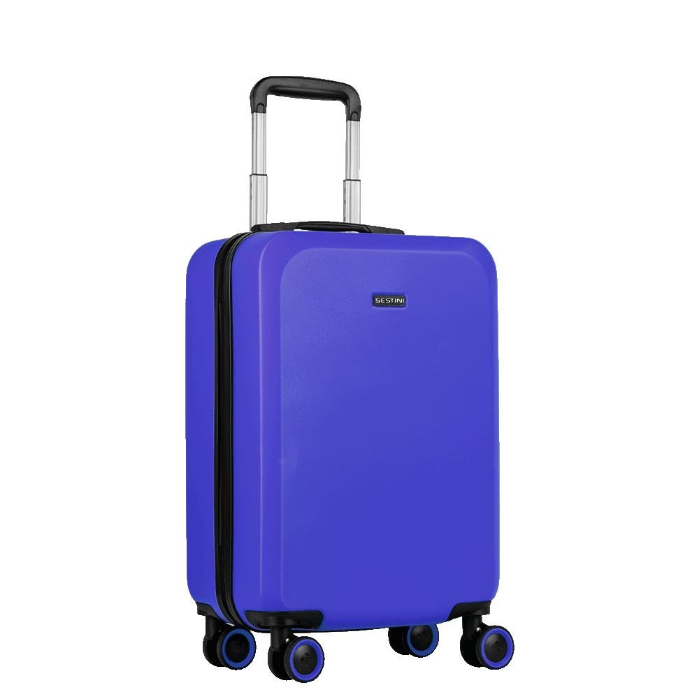 Mala de Viagem Bordo com Rodas 360º Uno Racer - Azul Azul 2
