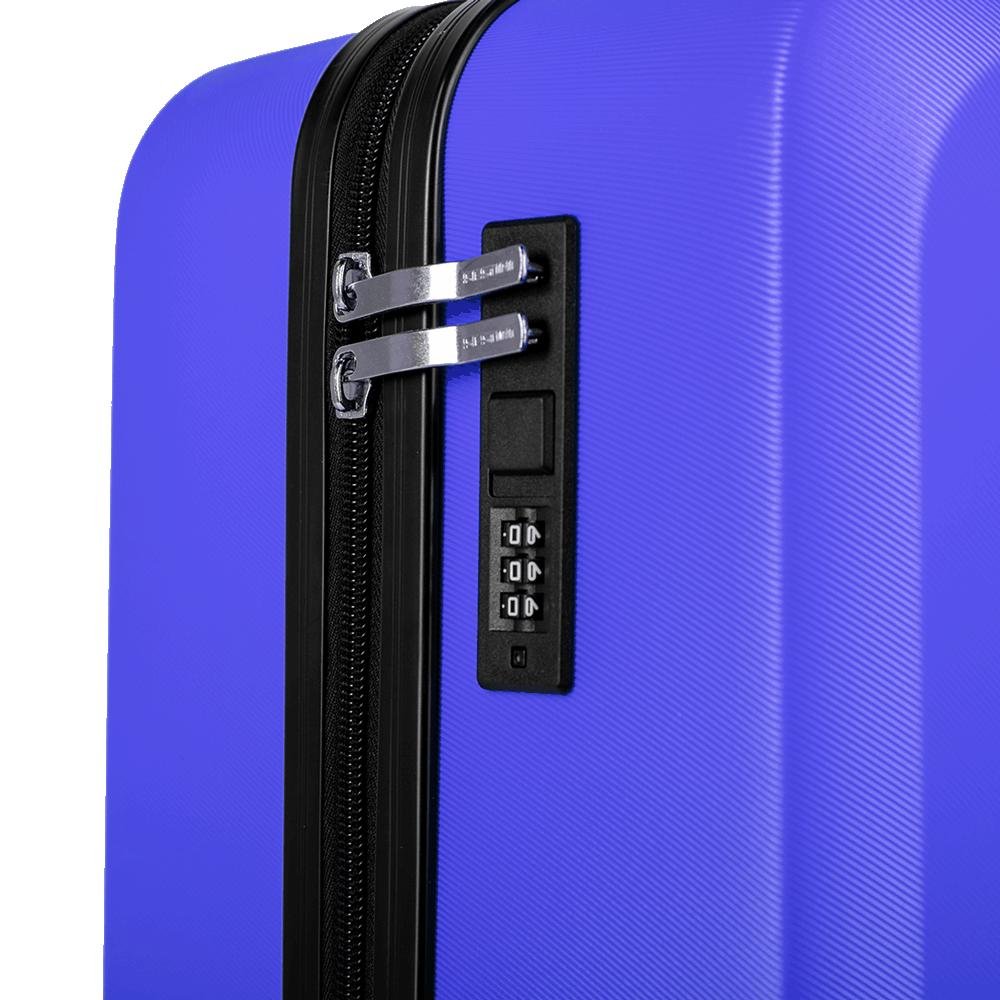 Mala de Viagem Bordo com Rodas 360º Uno Racer - Azul Azul 6