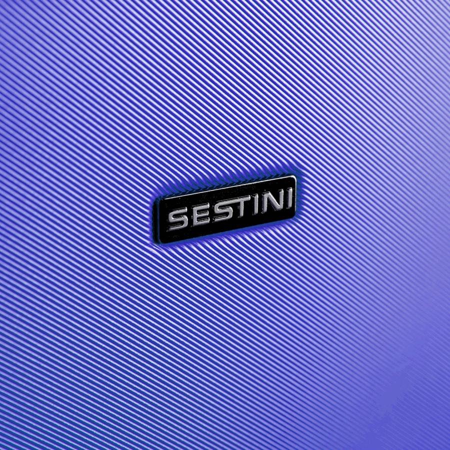 Mala de Viagem Bordo com Rodas 360º Uno Racer - Azul Azul 9