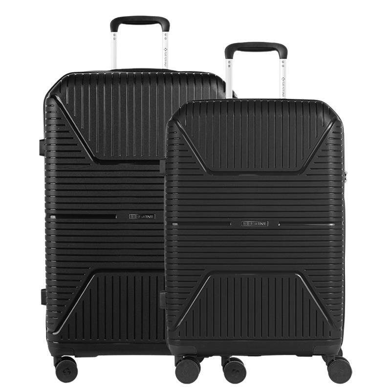 Kit 2 Malas de Viagem Grande e Média  PP Prime - Preto