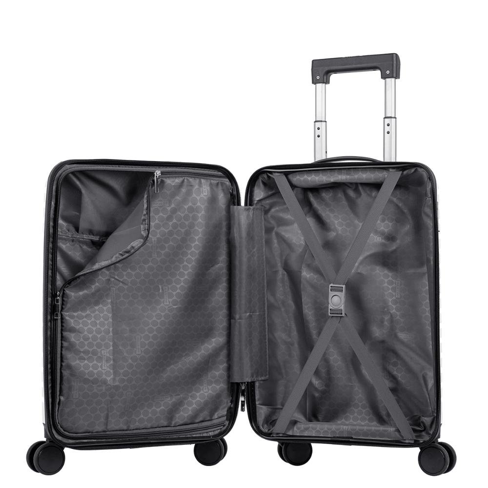 Mala de Viagem Bordo com Rodas 360º Basic Plus - Branco Branco 5