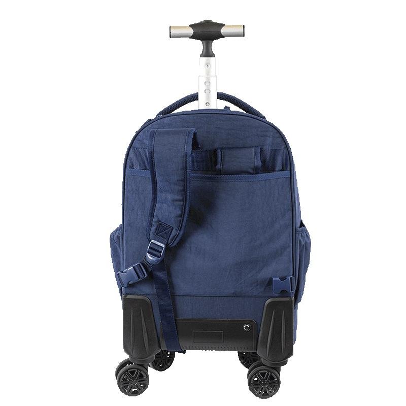 Mochila Carrinho 4 Rodas Duplas Sestini Rolling Crinkle - Azul Azul 4